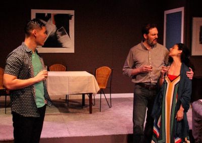 Ruy Iskandar, Silas Weir Mitchell, and Tania Verafield Photo