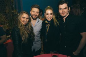Ayla Kell, cast member Sterling Knight, Spencer Locke, Chris Mason Photo