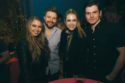 Ayla Kell, cast member Sterling Knight, Spencer Locke, Chris Mason Photo