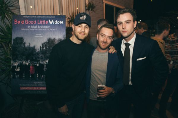 Cameron Fuller with Director Brandon Baer and Co-Producer Sterling Beaumon Photo