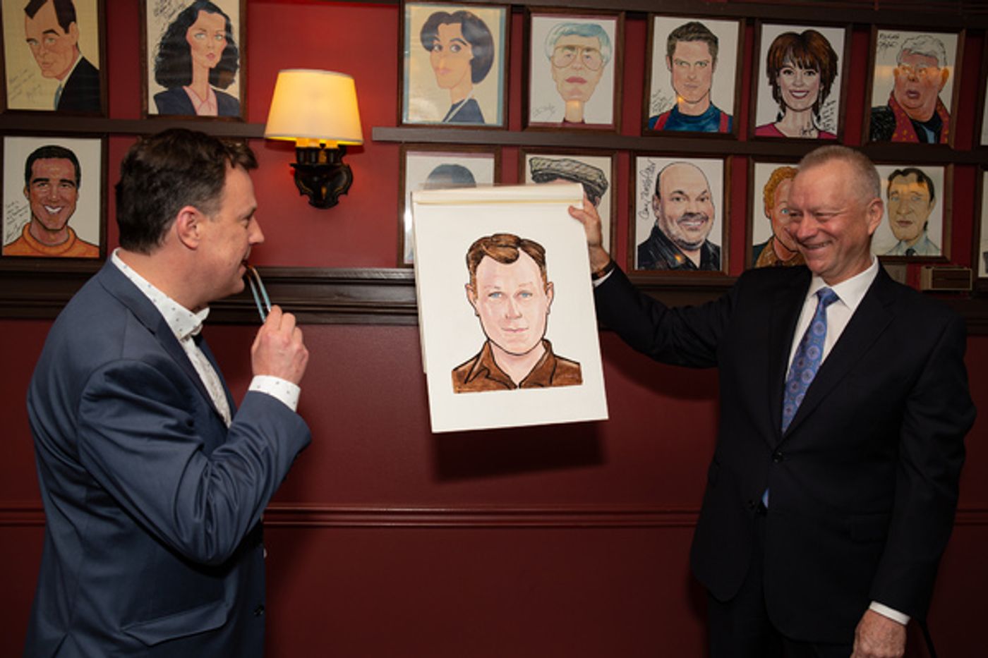 Photo Coverage: THE PROM'S Brooks Ashmanskas Receives Sardi's Portrait!  Image