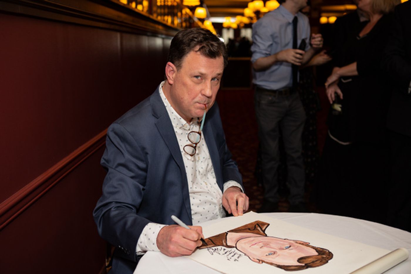 Photo Coverage: THE PROM'S Brooks Ashmanskas Receives Sardi's Portrait!  Image