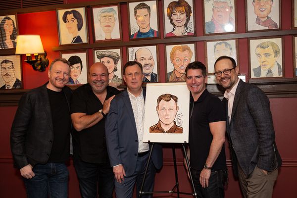 Bob Martin, Casey Nicholaw, Brooks Ashmanskas, Chad Beguelin, and Matthew Sklar Photo