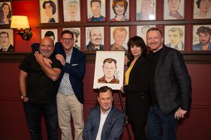 Casey Nicholaw, Christopher Sieber, Brooks Ashmanskas, Beth Leavel, and  Bob Martin  Photo