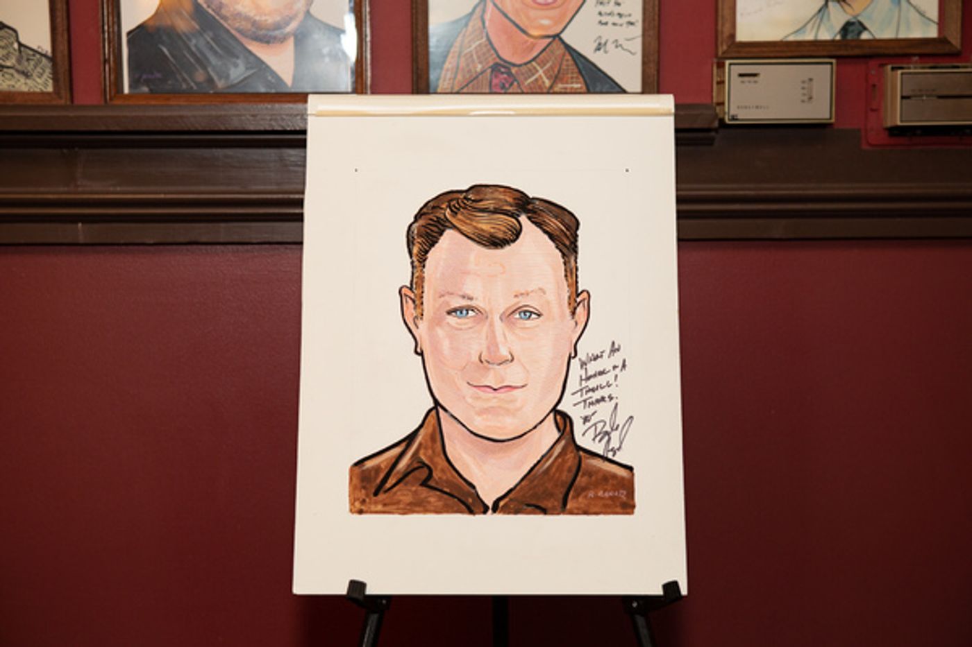 Photo Coverage: THE PROM'S Brooks Ashmanskas Receives Sardi's Portrait!  Image