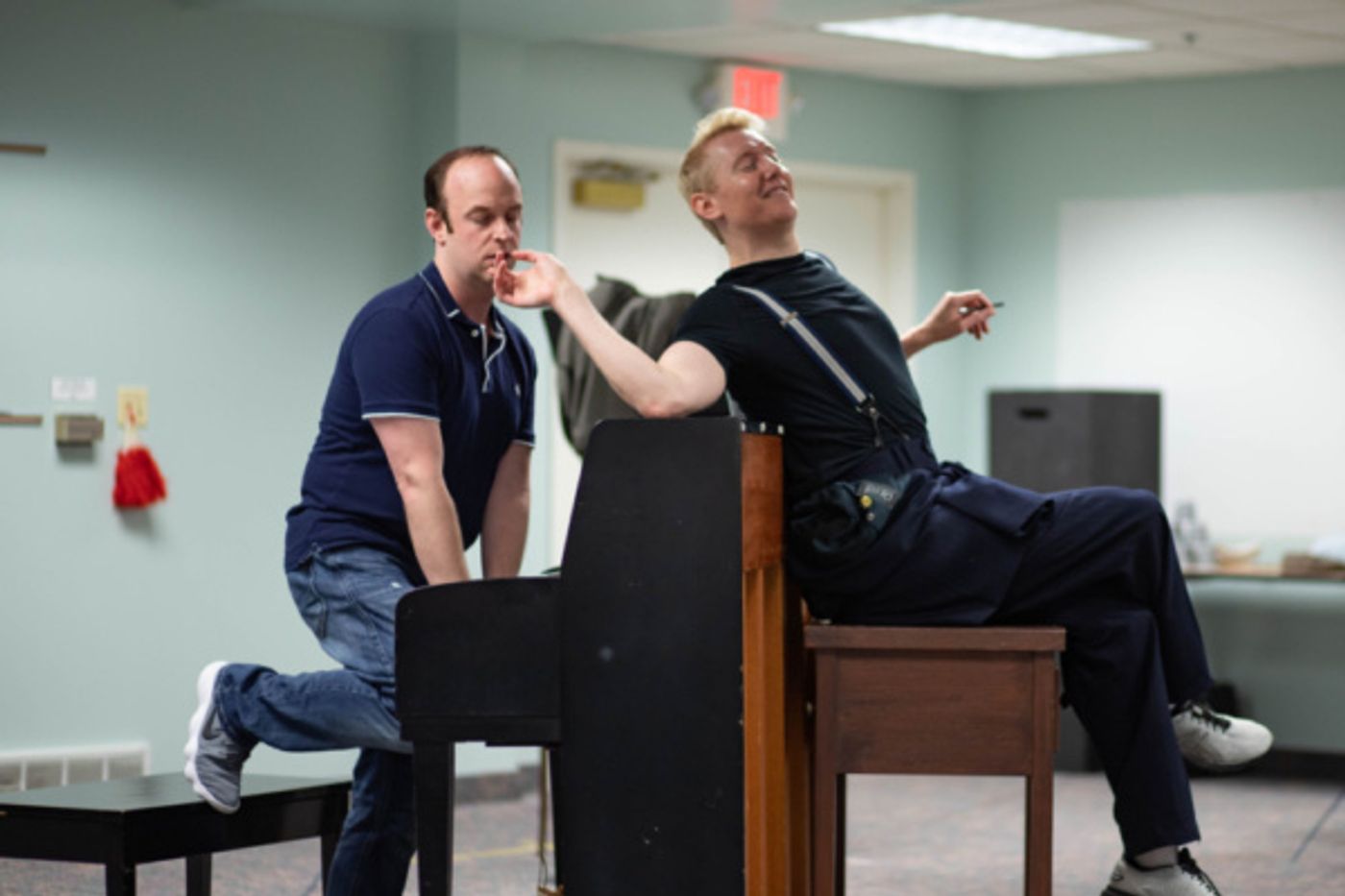 Photo Flash: In Rehearsal With Hope Summer Rep's MURDER FOR TWO  Image