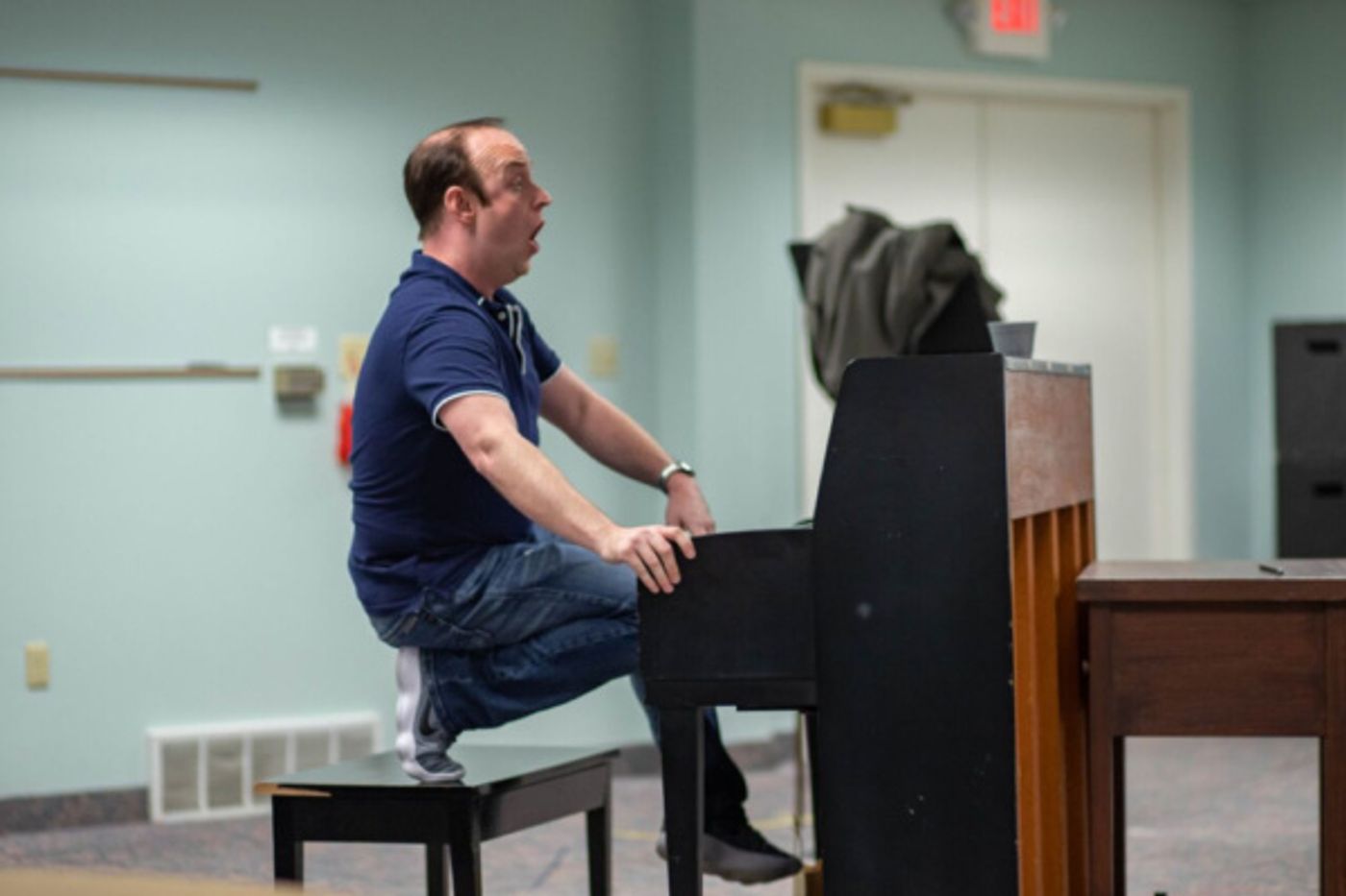 Photo Flash: In Rehearsal With Hope Summer Rep's MURDER FOR TWO  Image