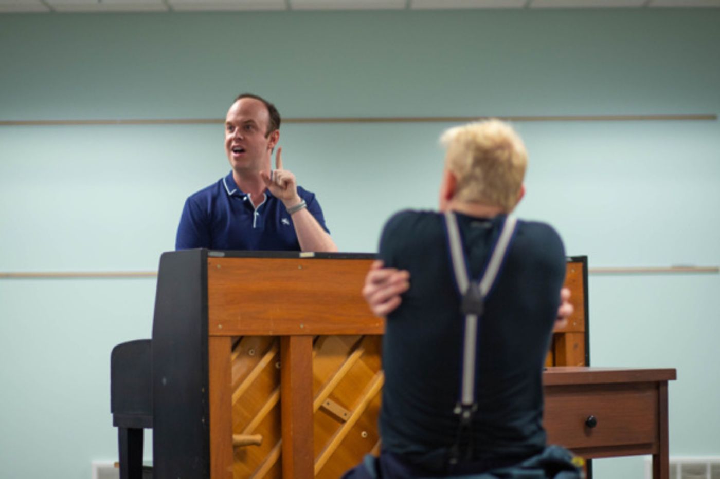 Photo Flash: In Rehearsal With Hope Summer Rep's MURDER FOR TWO  Image