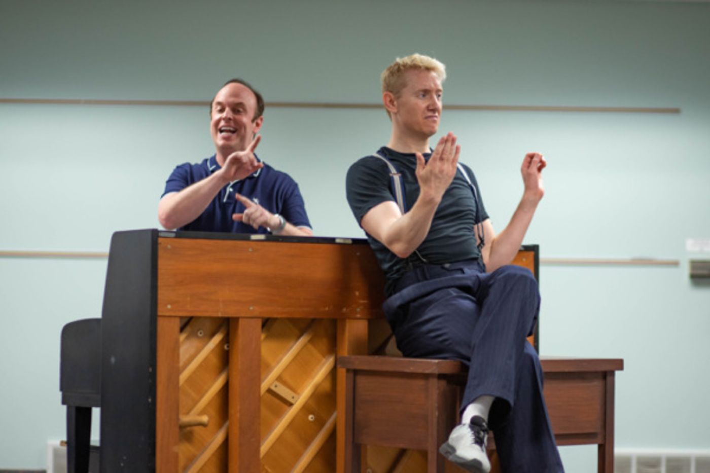Photo Flash: In Rehearsal With Hope Summer Rep's MURDER FOR TWO  Image