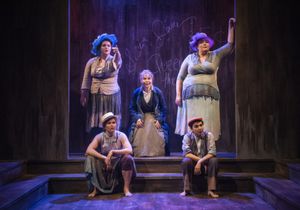 Liz Chidester and Hannah Starr with (back, l to r) Neala Barron, Barbara E. Robertson and Liz Bollar @ BroadwayWorld Liz Chidester and Hannah Starr with (back, l to r) Neala Barron, Barbara E. Robertson Photo