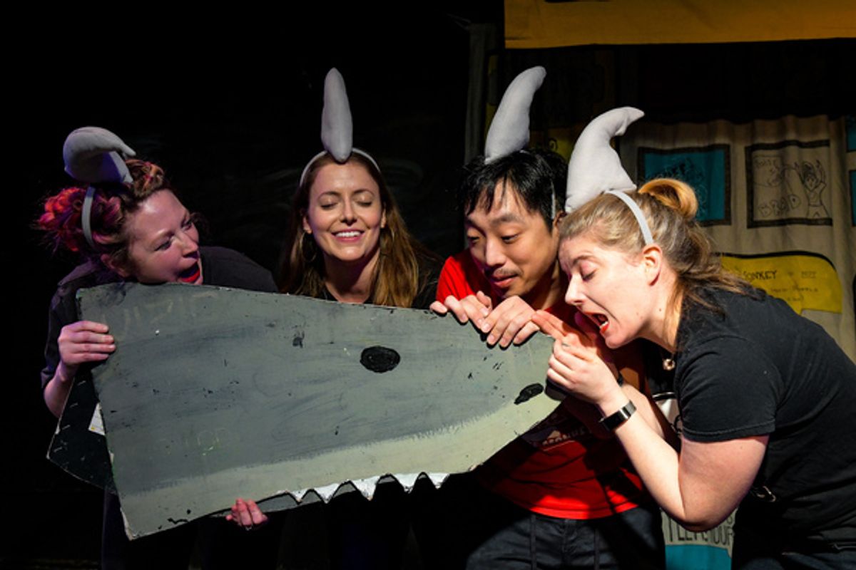 Carly Wicks, Gabriella Hirsch, Nic Park and Rachel Wilson at 