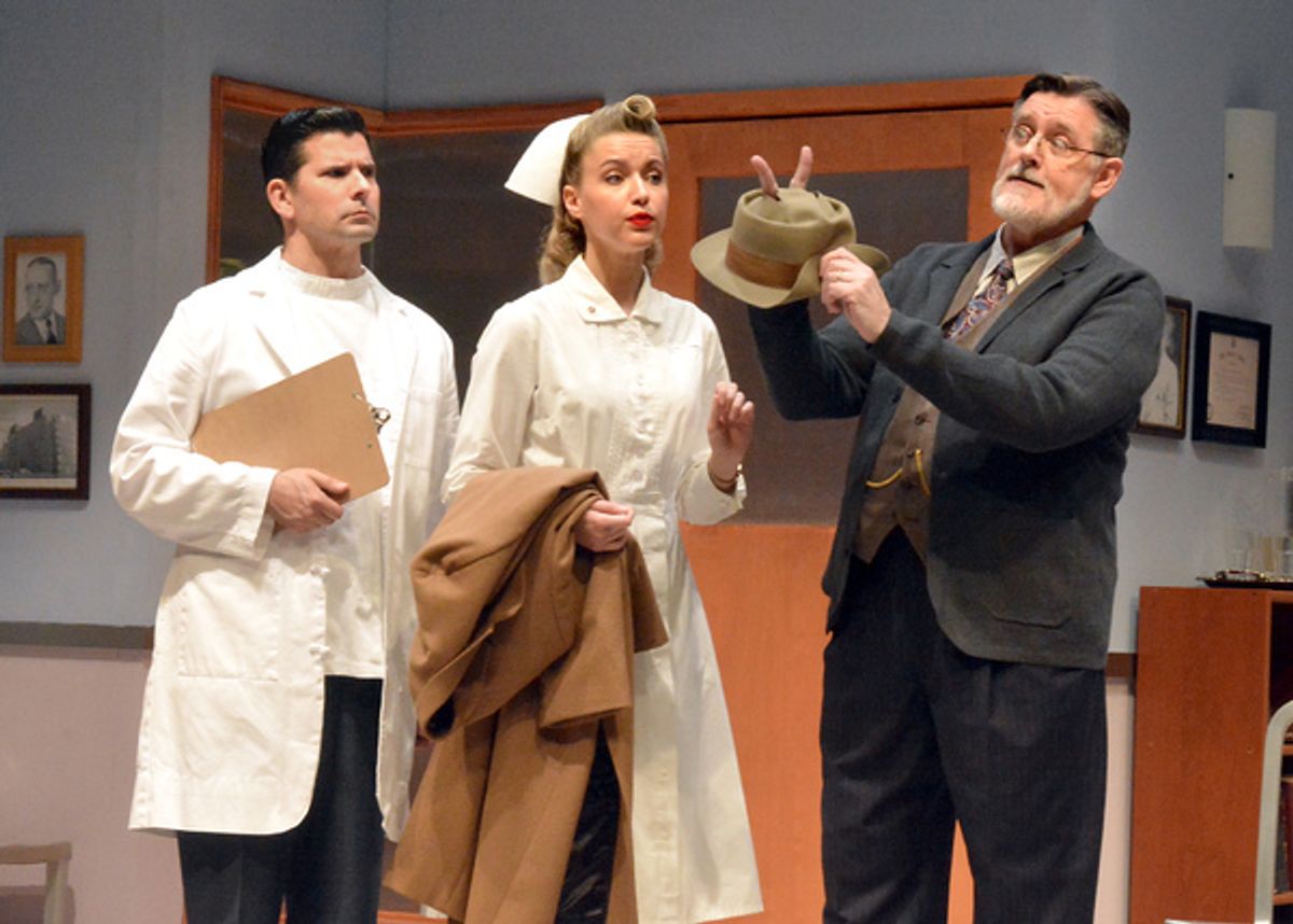 Nick Gabriel, Roxane Hayward and Gregory North at 