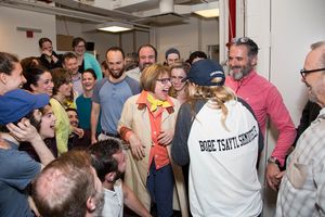Patti LuPone with the company of Fiddler on the Roof in Yiddish Photo