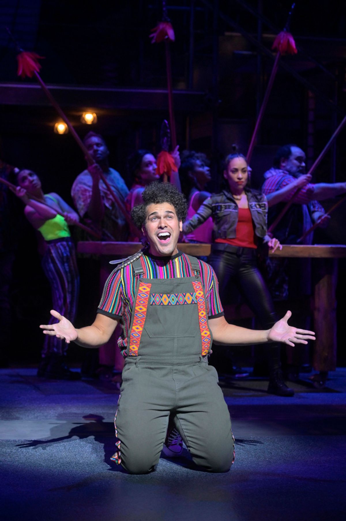 (front, l to r) JoÃ©l PÃ©rez (Pepe) with Yani Marin (Colombina); (back row, l to r) KC de la Cruz (Ensemble), JesÃºs E. MartÃ­nez (Ensemble), Desiree Rodriguez (Ensemble), Angelica Beliard (Ensemble), and Richard Henry Ruiz (Ensemble) in the world premier at 