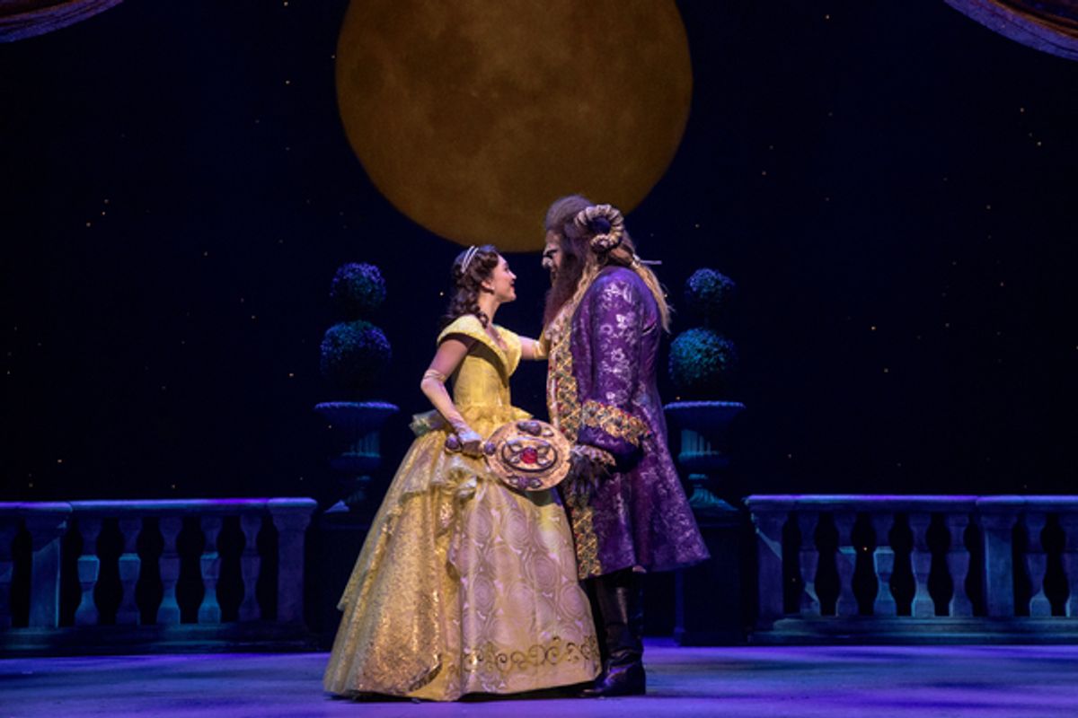 Belinda Allyn (Belle) and Tally Sessions (Beast) at 