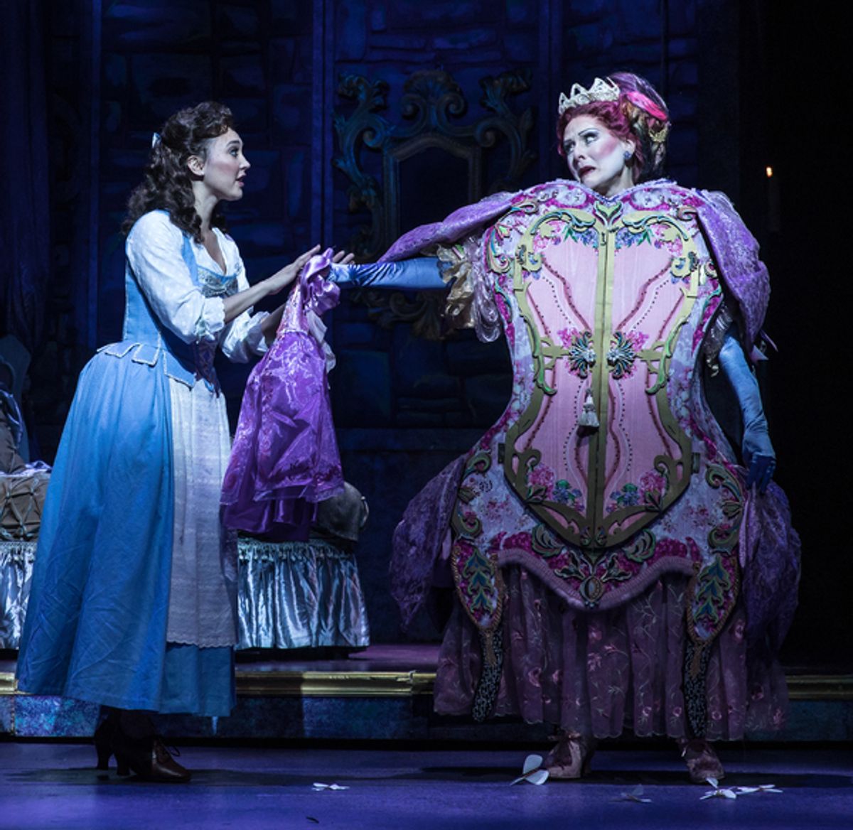 Belinda Allyn (Belle), Donna English (Madame de la Grande Bouche) at 