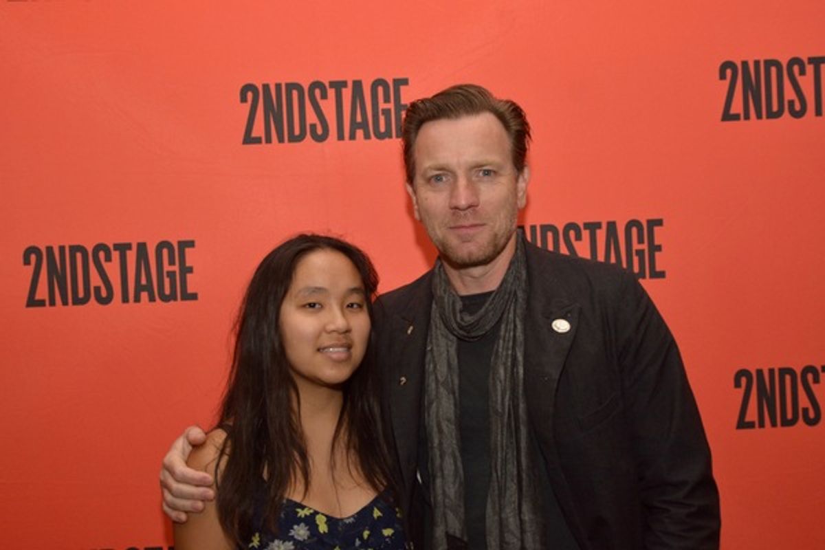 Ewan McGregor and his daughter Jamyam McGregor at 