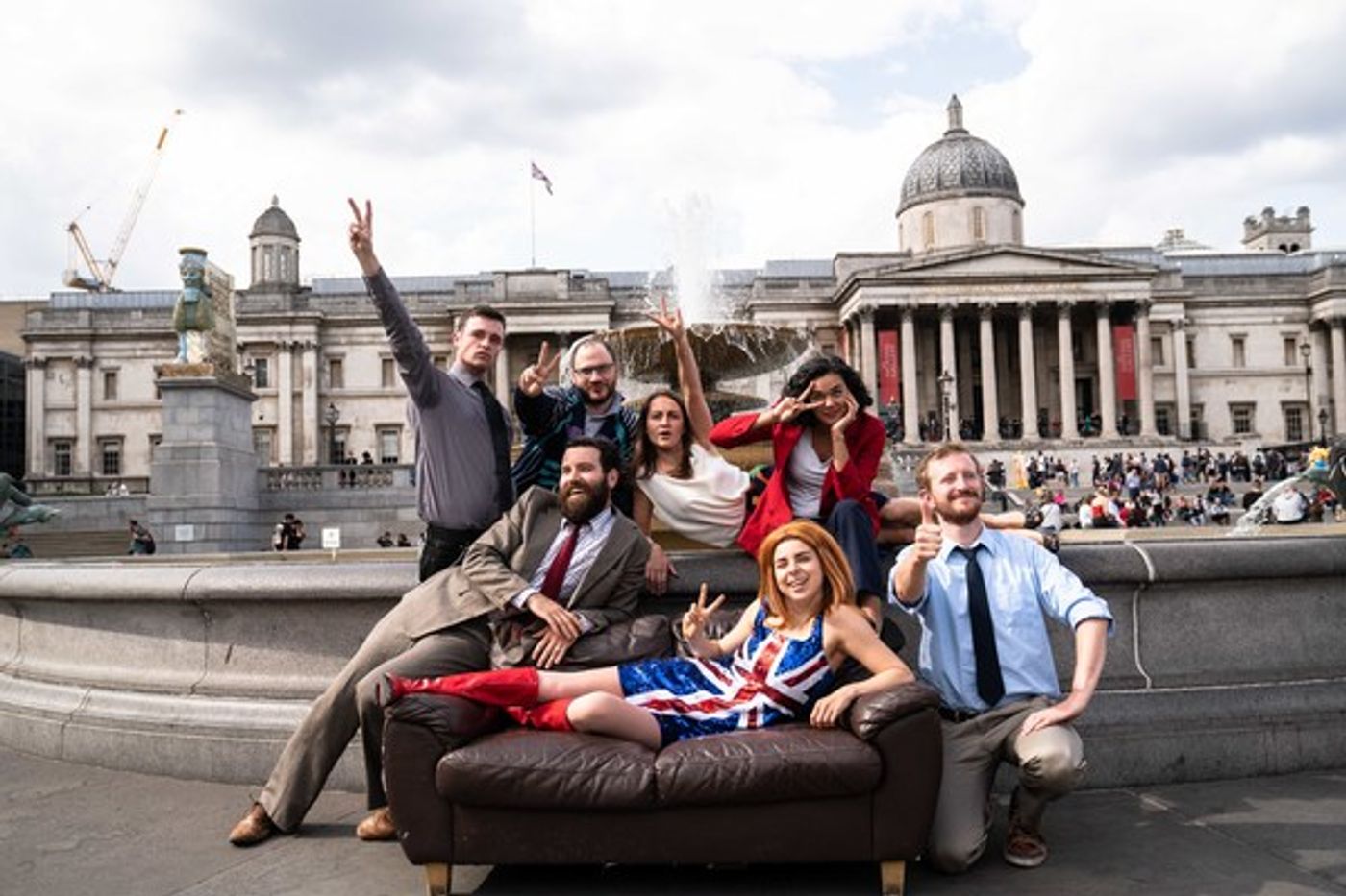 Photo Flash: Iconic FRIENDS Image Re-created to Mark West End Premiere of EDUCATION, EDUCATION, EDUCATION  Image