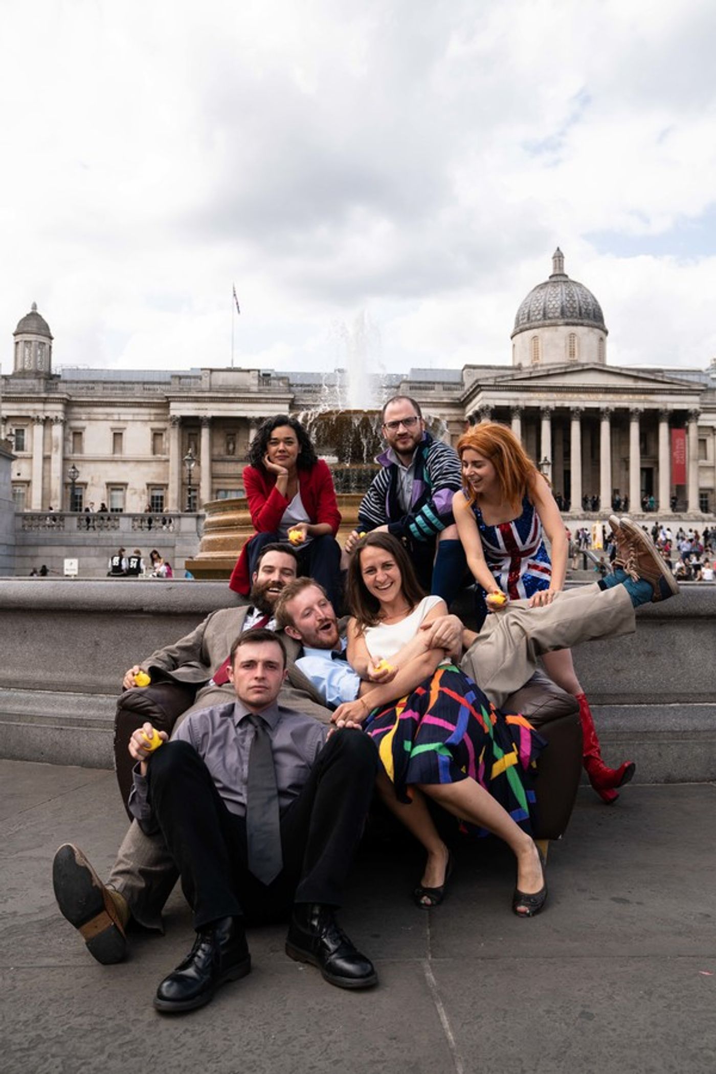 Photo Flash: Iconic FRIENDS Image Re-created to Mark West End Premiere of EDUCATION, EDUCATION, EDUCATION  Image