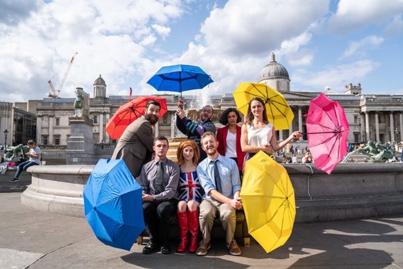 Photo Flash: Iconic FRIENDS Image Re-created to Mark West End Premiere of EDUCATION, EDUCATION, EDUCATION  Image
