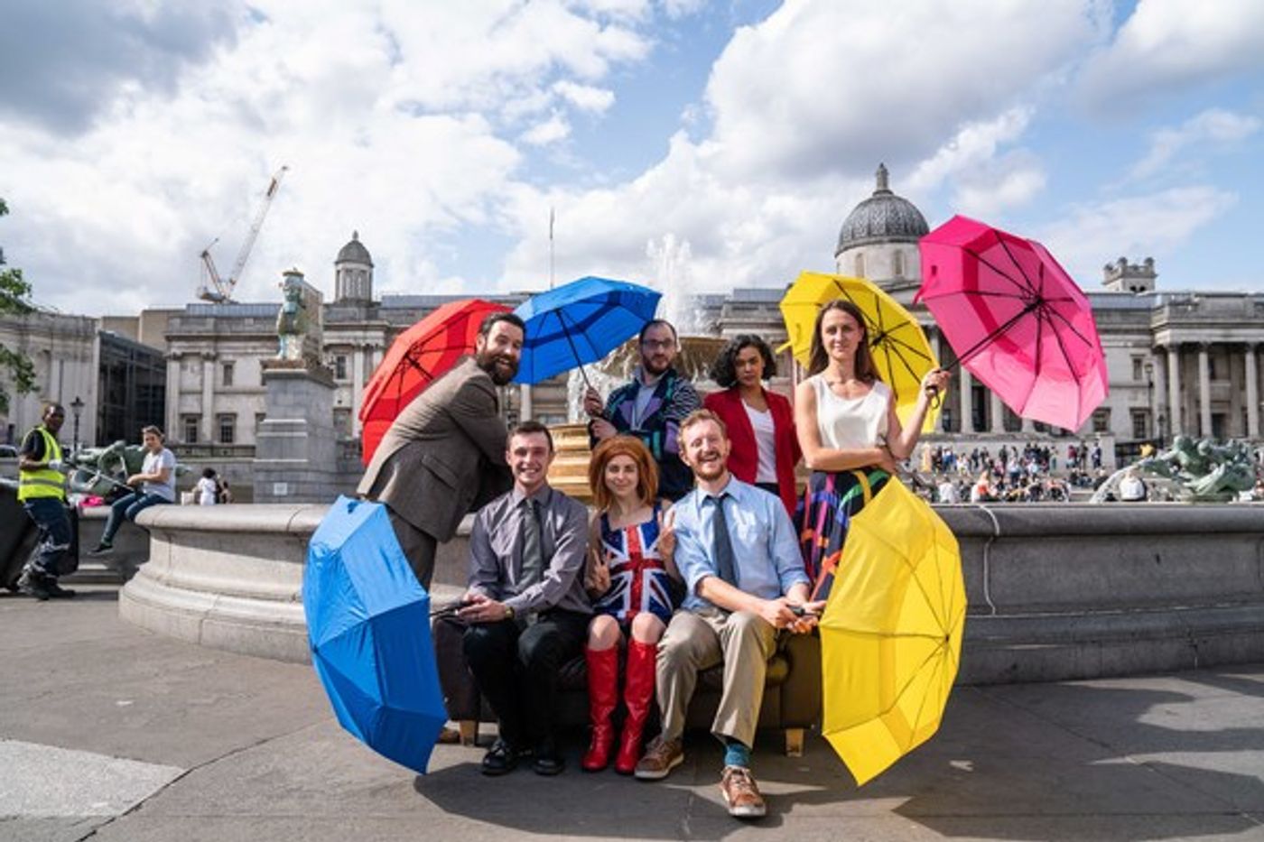 Photo Flash: Iconic FRIENDS Image Re-created to Mark West End Premiere of EDUCATION, EDUCATION, EDUCATION  Image