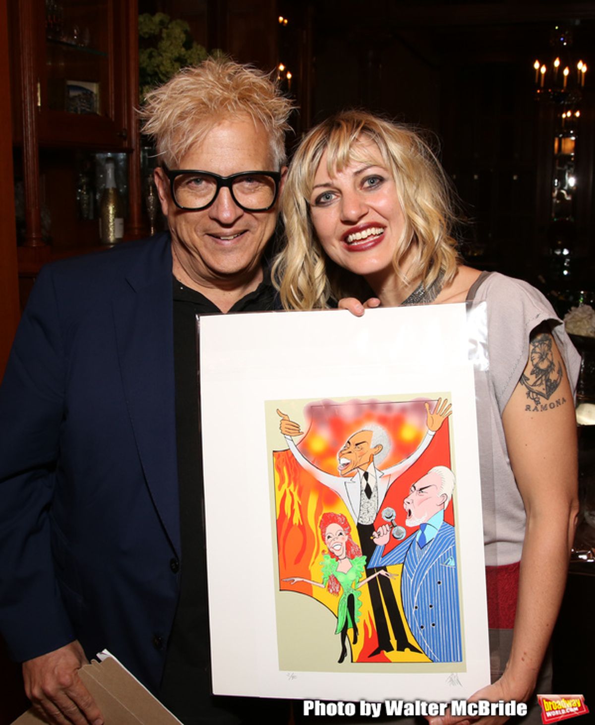 Artist Ken Fallin and Anais Mitchell  at 