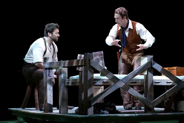 Alex Levin (Jud Fry) and Blake Price (Curly) Photo