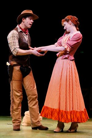 Sean Bell (Will Parker) and Melissa Carlile-Price (Ado Annie) Photo