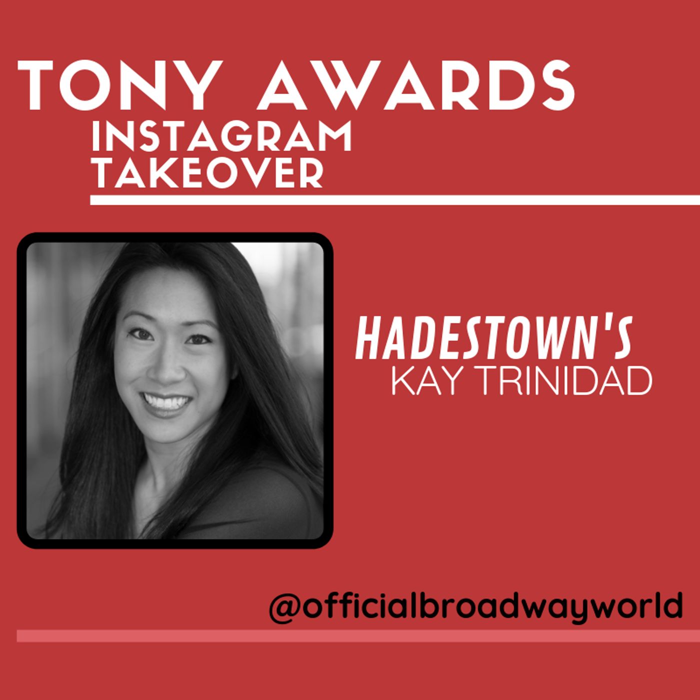 HADESTOWN's Kay Trinidad Takes Over Instagram For Tony Awards Weekend! HADESTOWN's Kay Trinidad Takes Over Instagram For Tony Awards Weekend! Image
