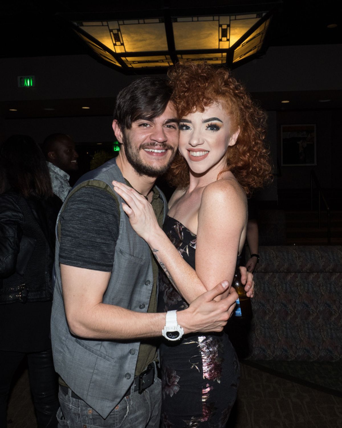 A.J. Mendoza and Adrianna Rose Lyons at 