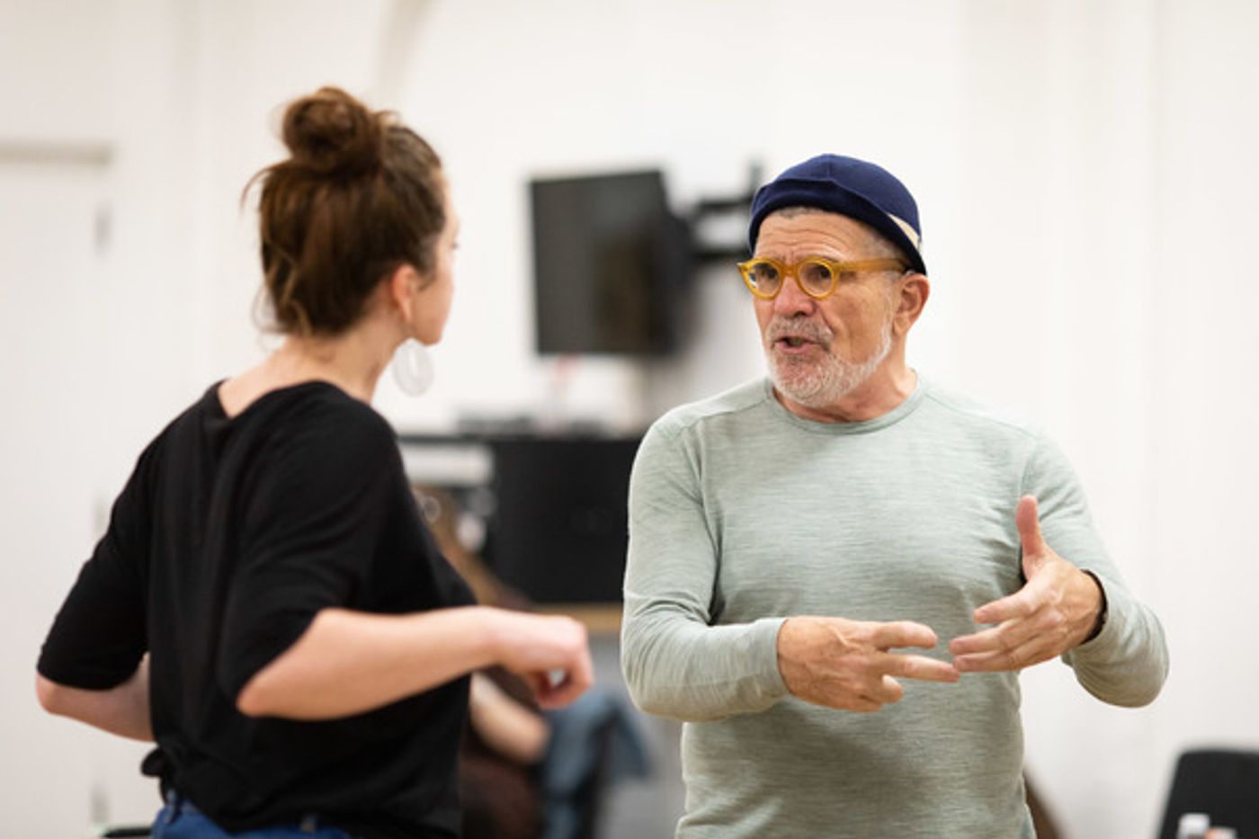 Photo Flash: In Rehearsal With John Malkovich and the Cast of BITTER WHEAT  Image