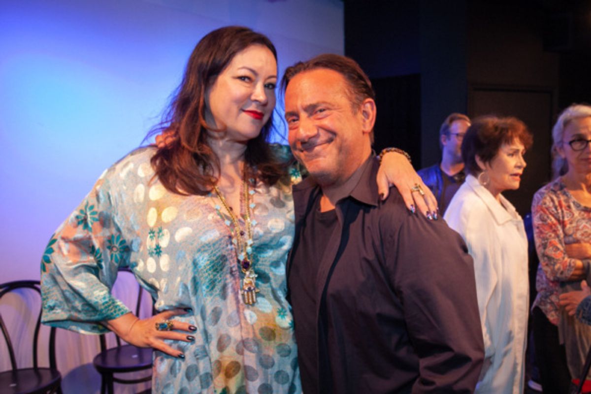 The Pack at Gary Austin Stage at The Groundlings Theatre in Hollywood. Depicted: Jennifer Tilly and Eugene Pack. Photo by Justin Wagner. 6/2/19 at 