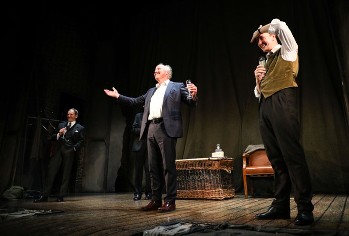 Peter Wilson (Producer), Matthew Spencer (The Actor) during the curtain call
 at 