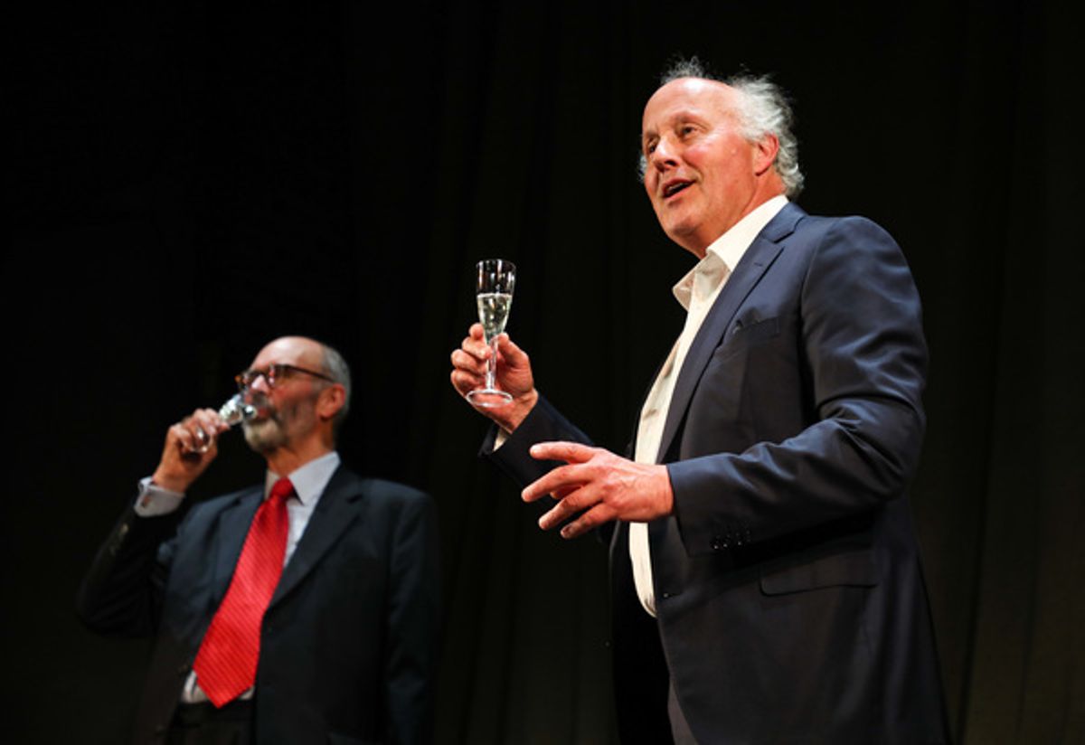 Peter Wilson (Producer), Robin Herford (Director) during the curtain call

 at 