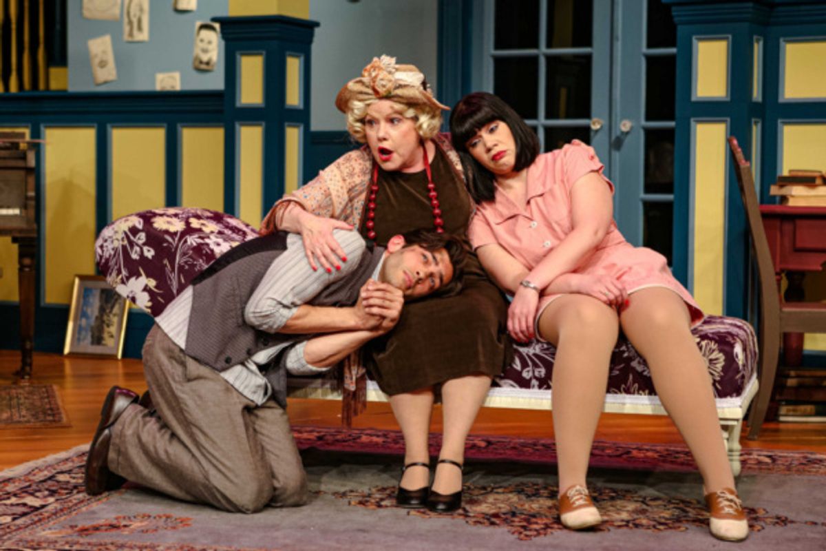 Simon (Rodman Bolek), Judith (Jane McKittrick) & Sorel (Deya Ozburn) at 