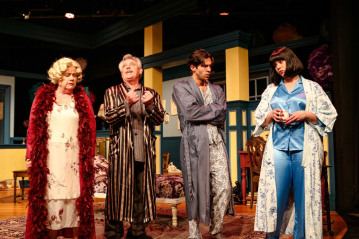 Judith (Jane McKittrick), David (John W. Olive), Simon (Rodman Bolek) & Sorel (Deya Ozburn) at 