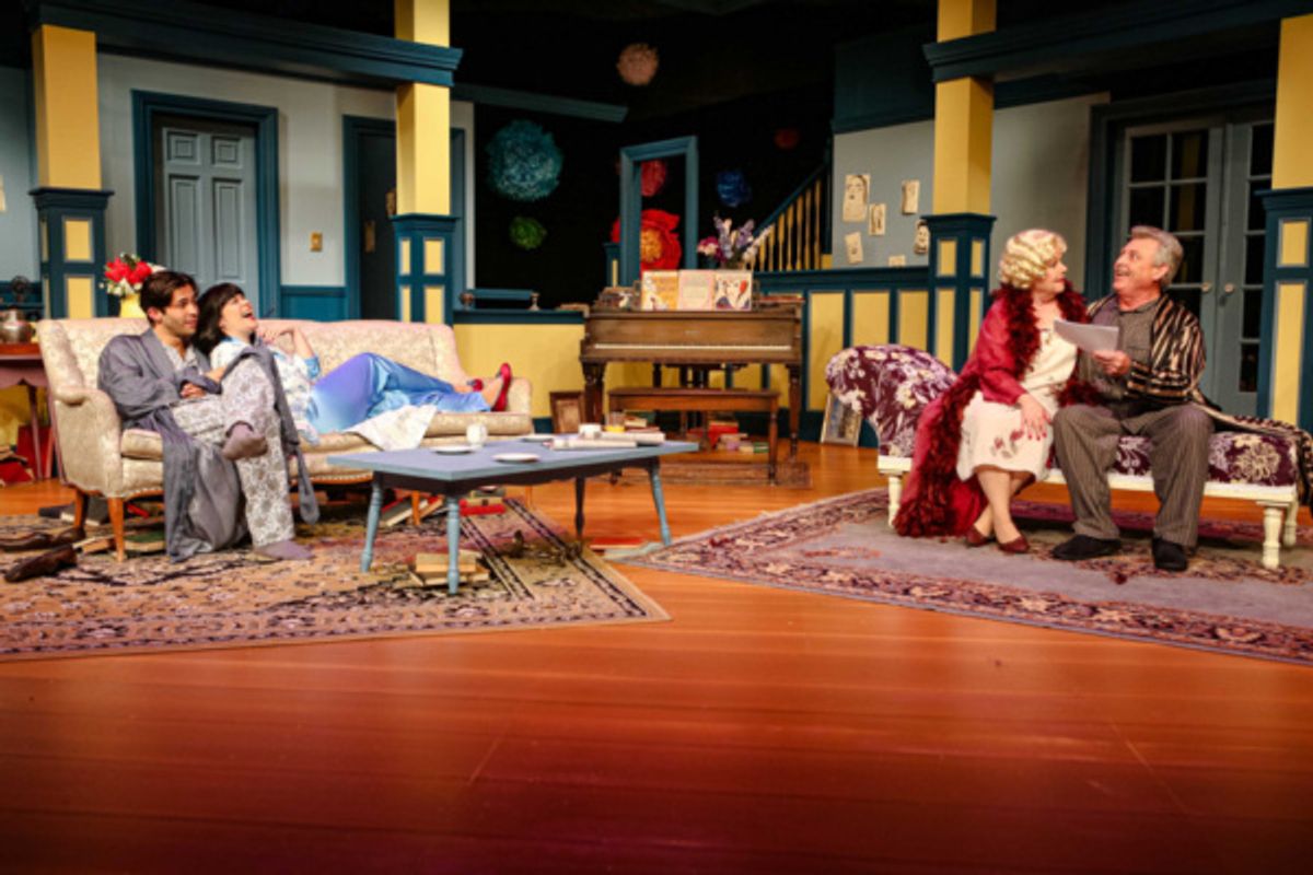 Simon (Rodman Bolek), Sorel (Deya Ozburn), Judith (Jane McKittrick) & David (John W. Olive) 

 at 