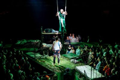 David Moorst, Paul Adeyefa, Gwendoline Christie Photo