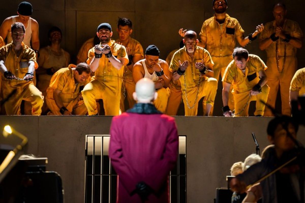 Men of the Concert Chorale of New York with Alan Oke at 