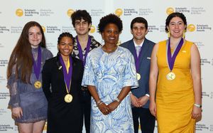 Tracy K. Smith, 22nd Poet Laureate of the United States is pictured with the 2018 National Student Poets @ BroadwayWorld Tracy K. Smith, 22nd Poet Laureate of the United States is pictured with the 2018 Nat Photo