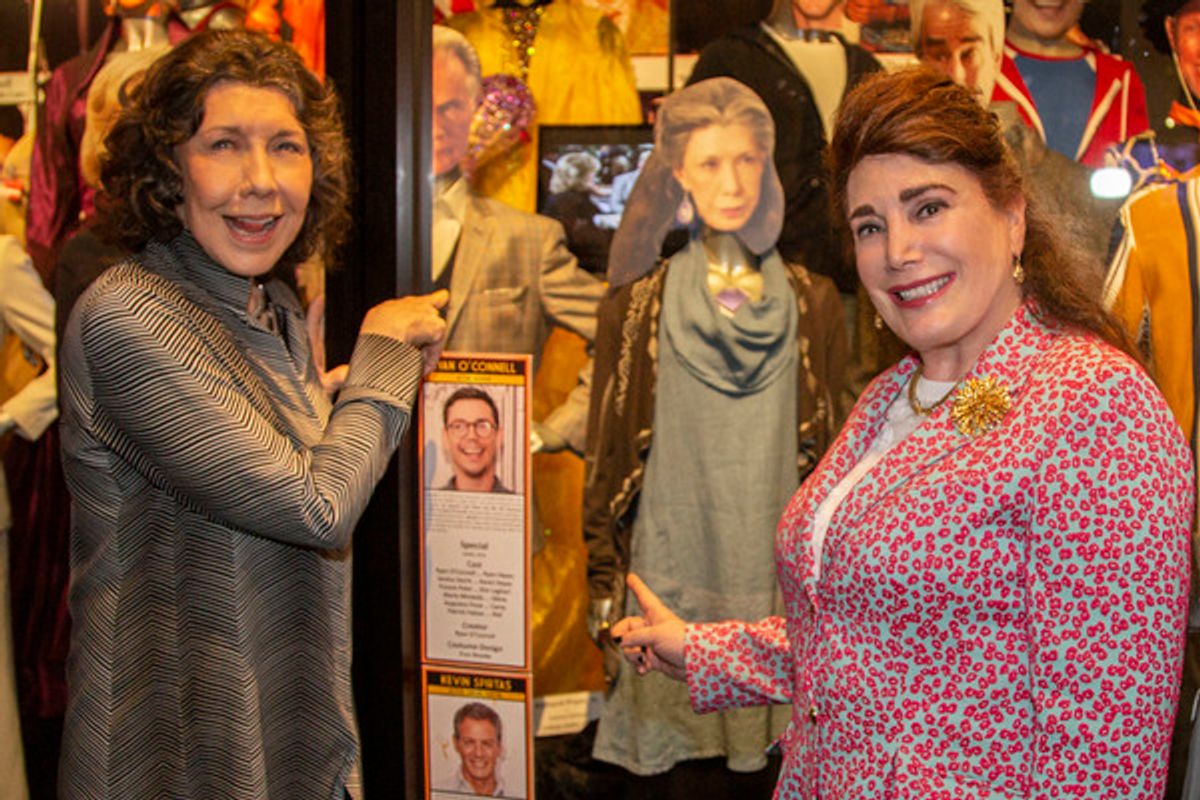 Lily Tomlin and Donelle Dadigan with 'Grace and Frankie' Exhibit at 