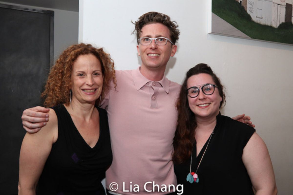 Clubbed Thumb Producing Artistic Director Maria Striar, Associate Artistic Director Michael Bulger and Advancement Director Quinn Metal Corbin at 
