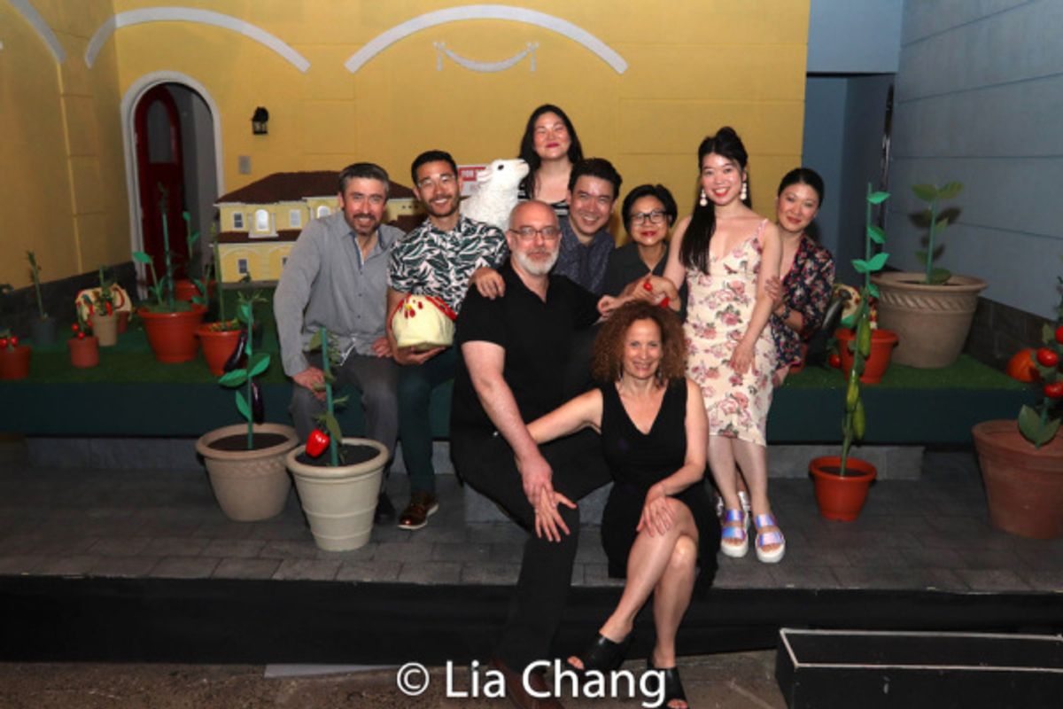 John Haggerty, Daniel K. Isaac, Director Ken Rus Schmoll, Holly Chou, Kenneth Lee, Julyana Soelistyo, Producing Artistic Director Maria Striar, Playwright Zhu Yi and Jennifer Lim at 