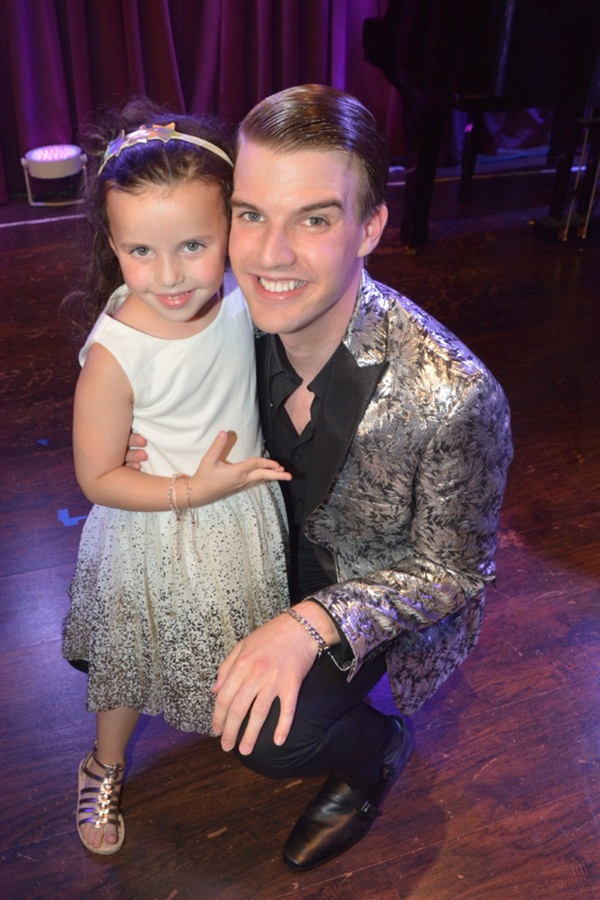 Mark William and his niece Aria at 