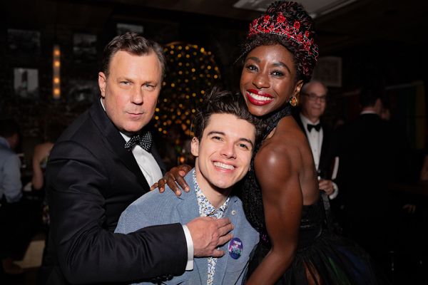 THE PROM'S Brooks Ashmaskas, Anthony Norman, and Vasthy Mompoint Photo