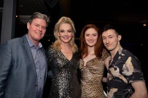 THE PROM'S Angie Schworer with husband Rich, Kate Marilley, and Drew Reddington Photo