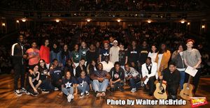 Carvens Lissaint with High School student performers Photo