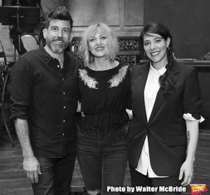Choreographer David Neumann, Composer and author Anais Mitchell and director Rachel Chavkin during the Broadway Press Performance Preview of "Hadestown" at the Walter Kerr Theatre on March 18, 2019 in New York City. @ BroadwayWorld Choreographer David Neumann, Composer and author Anais Mitchell and director Rachel C Photo