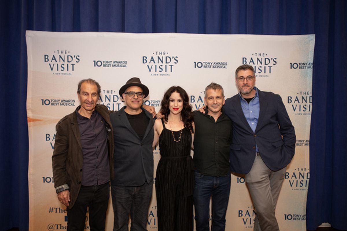 Sasson Gabay, David Yazbek, Chilina Kennedy at 