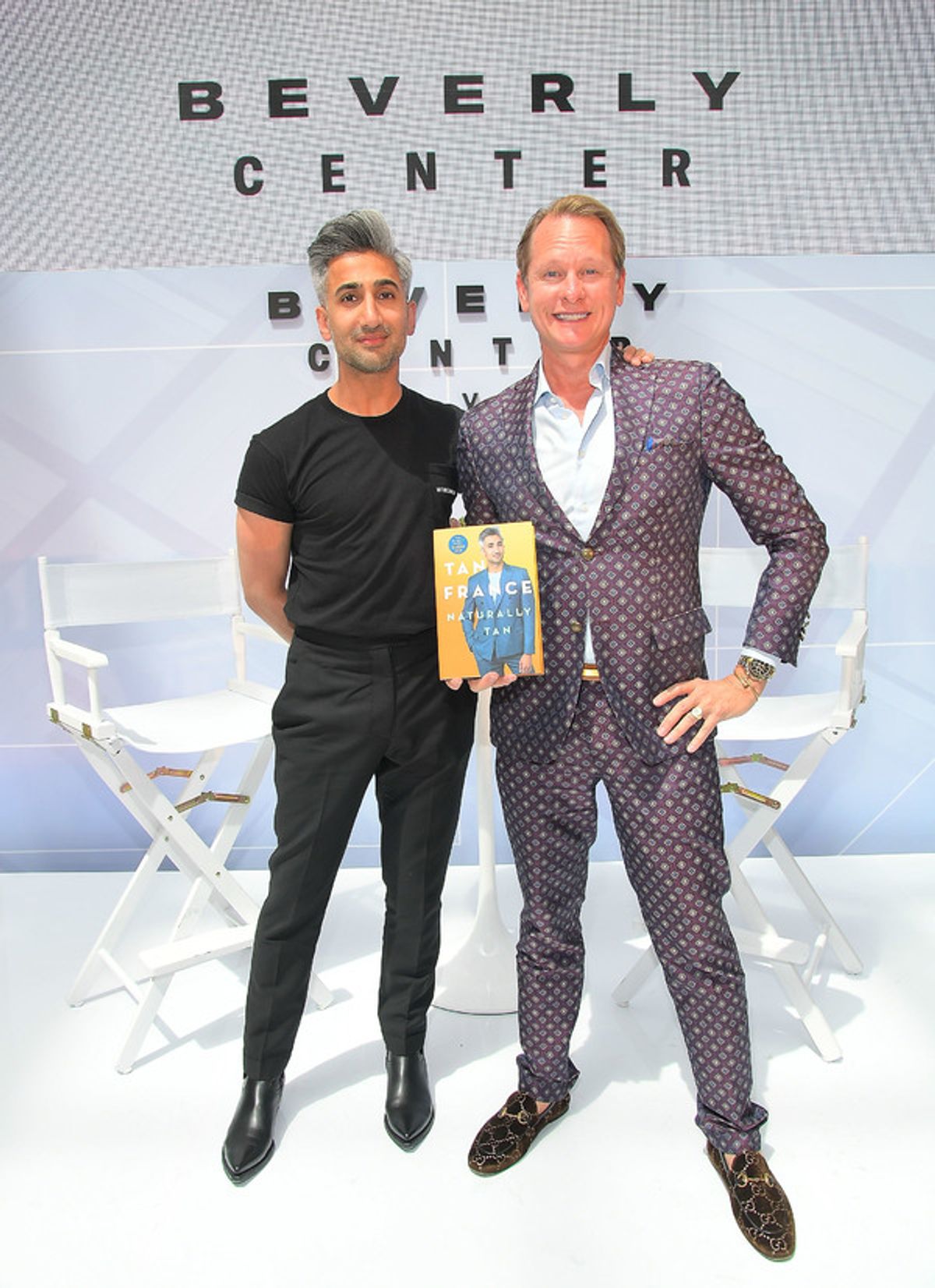 Tan France (L) and Carson Kressley at 